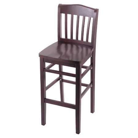 Holland Bar Stool Co 30" Bar Stool, Dark Cherry Finish, a Dark Cherry Seat 311030DCDC